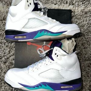Mens Air Jordan Retro 5 Grape Size 10US